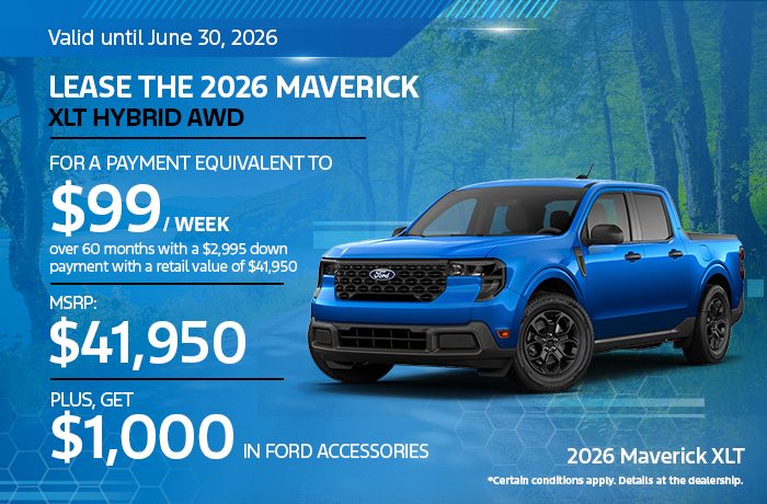 Bannière de Maverick 2026